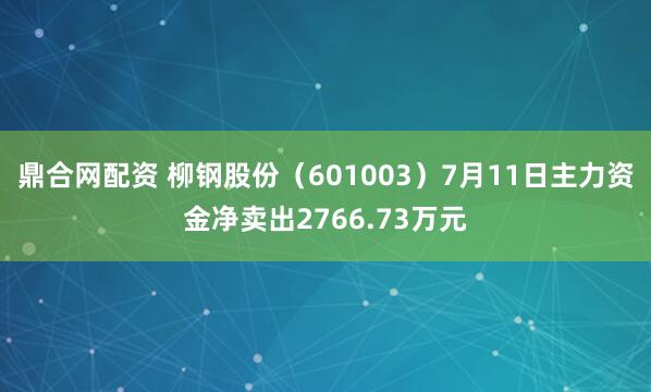 鼎合网配资 柳钢股份（601003）7月11日主力资金净卖出2766.73万元