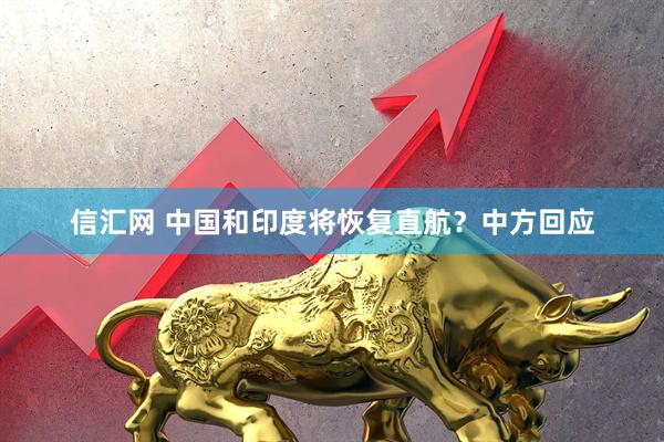 信汇网 中国和印度将恢复直航？中方回应