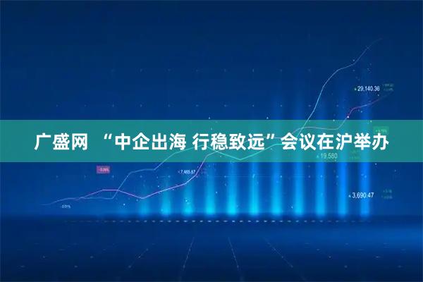 广盛网  “中企出海 行稳致远”会议在沪举办